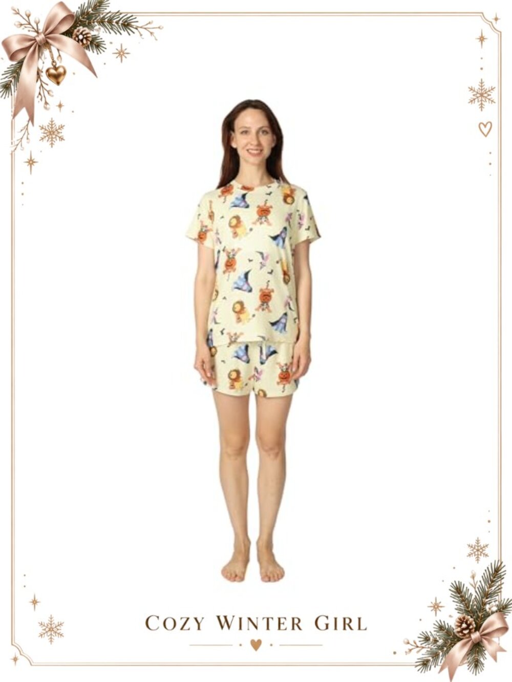 Winnie the Pooh 2-Piece Pajama Set Short Sleeve Top & Shorts Soft Jersey
